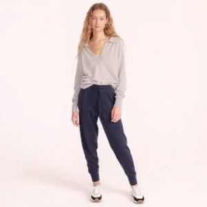 NWOT Navy J. Crew Cashmere Cotton Joggers, Small